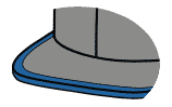 Flat lip visor