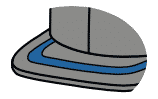 Flat patterned visor