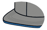 Flat sandwich visor
