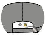 Self fabric closure with clip