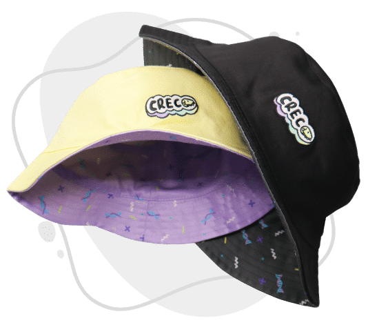 #56 FOCUS : REVERSIBLE BUCKET HATS - Gold Headwear - Custom Headwear ...