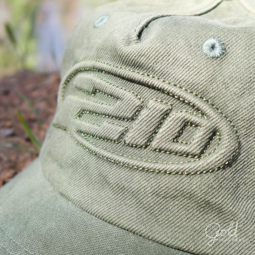 embossed logo
